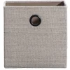 Opbergboxen-Leen Bakker Opbergbox Kenzi linnen - taupe - 31x31x31 cm