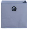Leen Bakker Opbergbox Kenzi stof - blauw - 31x31x31 cm