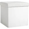 Opbergboxen-Leen Bakker Opbergbox opvouwbaar - off-white - 38x38x38 cm
