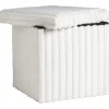 Opbergboxen-Leen Bakker Opbergbox opvouwbaar Fluffy off-white - 38x38x38 cm