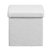 Leen Bakker Opbergbox Teddy - opvouwbaar - off-white - 37,5x38x38 cm