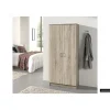 Wandkasten-Rousseau Opbergkast Ray 80cm met 2 deuren en 4 legplanken - sonoma eik