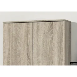 Wandkasten-Rousseau Opbergkast Ray 80cm met 2 deuren en 4 legplanken - sonoma eik