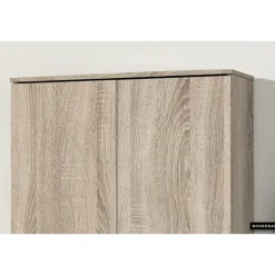 Wandkasten-Rousseau Opbergkast Ray 80cm met 2 deuren en 4 legplanken - sonoma eik