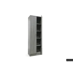 Wandkasten-Rousseau Opbergkast Ray 60cm met 2 deuren en 4 legplanken - grijze eik