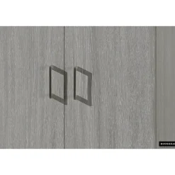 Wandkasten-Rousseau Opbergkast Ray 60cm met 2 deuren en 4 legplanken - grijze eik