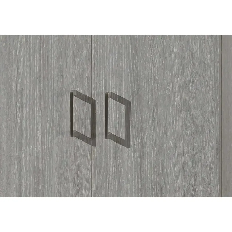 Wandkasten-Rousseau Opbergkast Ray 60cm met 2 deuren en 4 legplanken - grijze eik