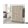 Wandkasten-Rousseau Opbergkast Ray 120cm met 3 deuren en 4 legplanken - sonoma eik