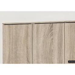 Wandkasten-Rousseau Opbergkast Ray 120cm met 3 deuren en 4 legplanken - sonoma eik