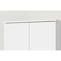 Wandkasten-Rousseau Opbergkast Ray 60cm met 2 deuren en 4 legplanken - wit