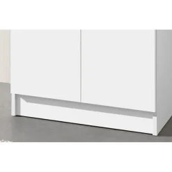 Wandkasten-Rousseau Opbergkast Ray 60cm met 2 deuren en 4 legplanken - wit