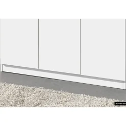 Wandkasten-Rousseau Opbergkast Ray 120cm met 3 deuren en 4 legplanken -wit