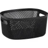 Opbergmanden-Leen Bakker Opbergmand Mesh antraciet - 6,7L