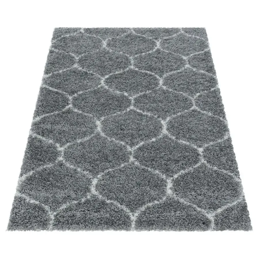 Vloerkleden|Hoogpolige Vloerkleden-Muratap Opera Soft Shaggy Hoogpolig Vloerkleed Grijs - 200x290 CM