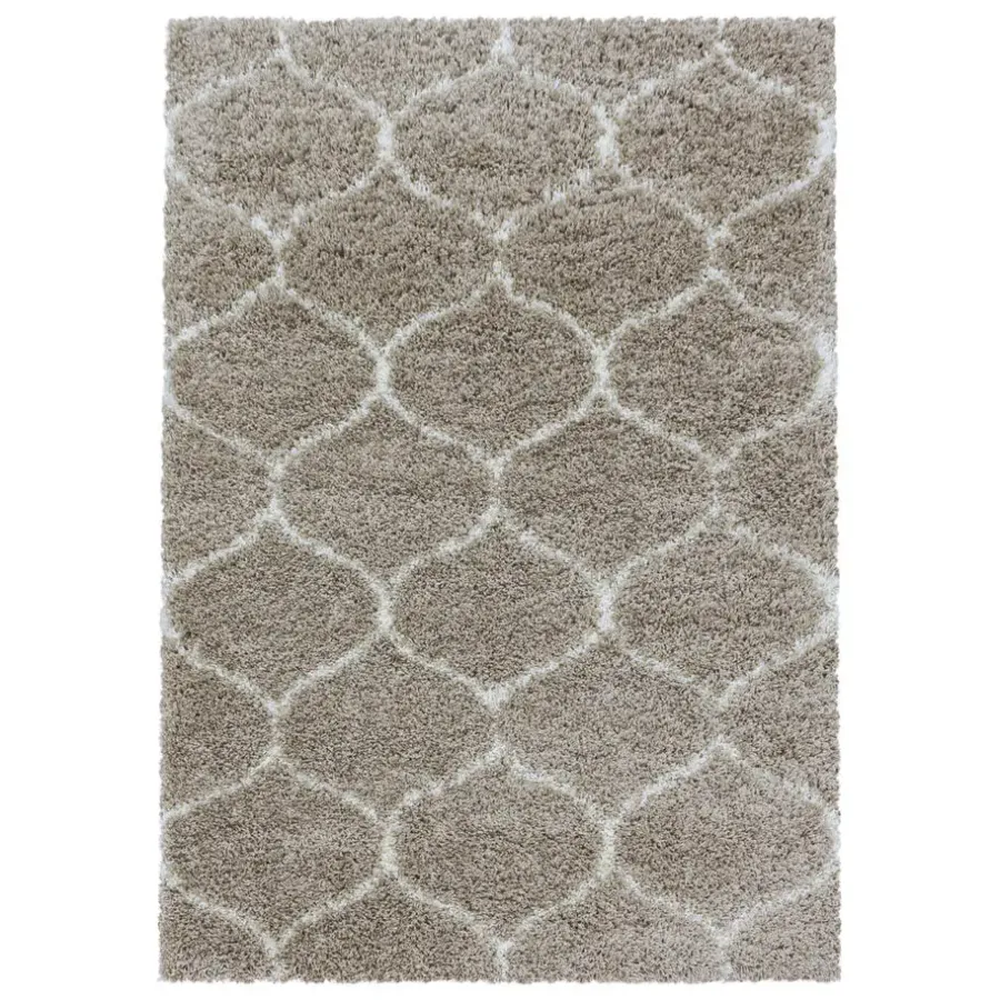 Hoogpolige Vloerkleden-Muratap Opera Soft Shaggy Hoogpolig Vloerkleed Beige - 240x340 CM