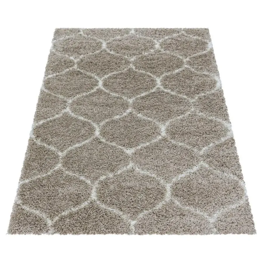 Hoogpolige Vloerkleden-Muratap Opera Soft Shaggy Hoogpolig Vloerkleed Beige - 240x340 CM