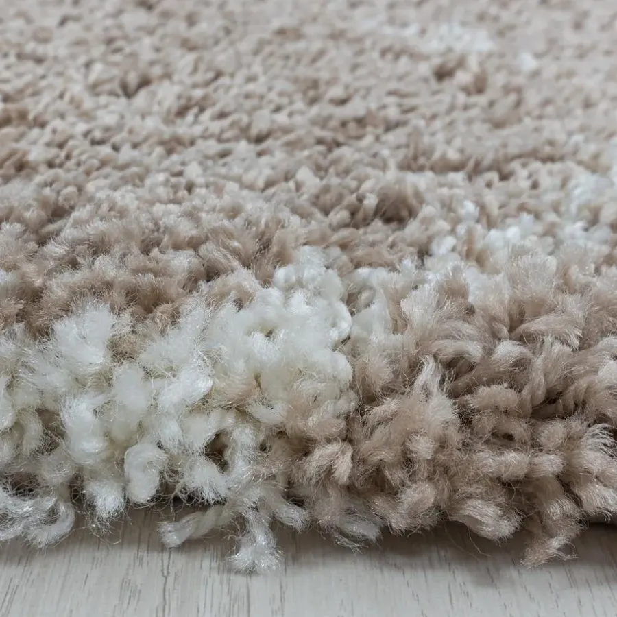 Hoogpolige Vloerkleden-Muratap Opera Soft Shaggy Hoogpolig Vloerkleed Beige - 240x340 CM