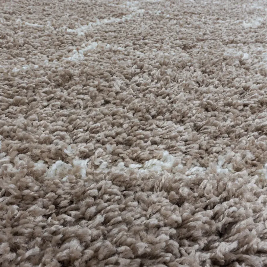 Hoogpolige Vloerkleden-Muratap Opera Soft Shaggy Hoogpolig Vloerkleed Beige - 240x340 CM