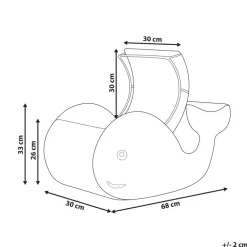 Beliani ORANIA - Mand - Natuurlijk/Zwart - Waterhyacint