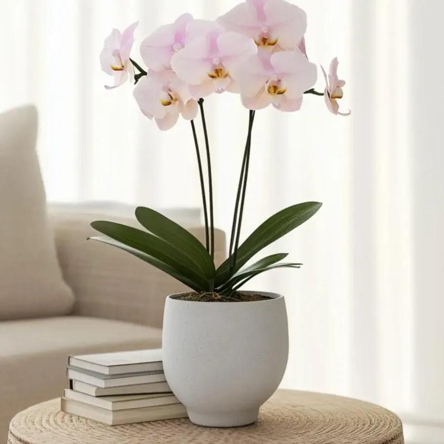 Kamerplanten-Plant in a Box Orchidee - Phalaenopsis - Hoogte 50-60cm - ⌀12cm