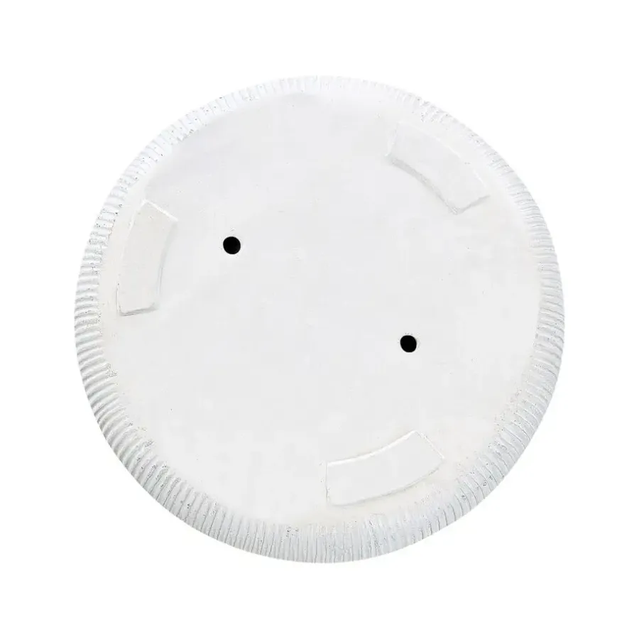 Bloempotten-Beliani OREOI - Bloempot - Wit - 55 x 55 x 55 cm - Kleivezel