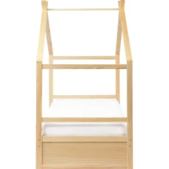 Beliani ORGEVAL - Daybed voor kinderen - Lichtbruin - 90 x 200 cm - Grenenhout