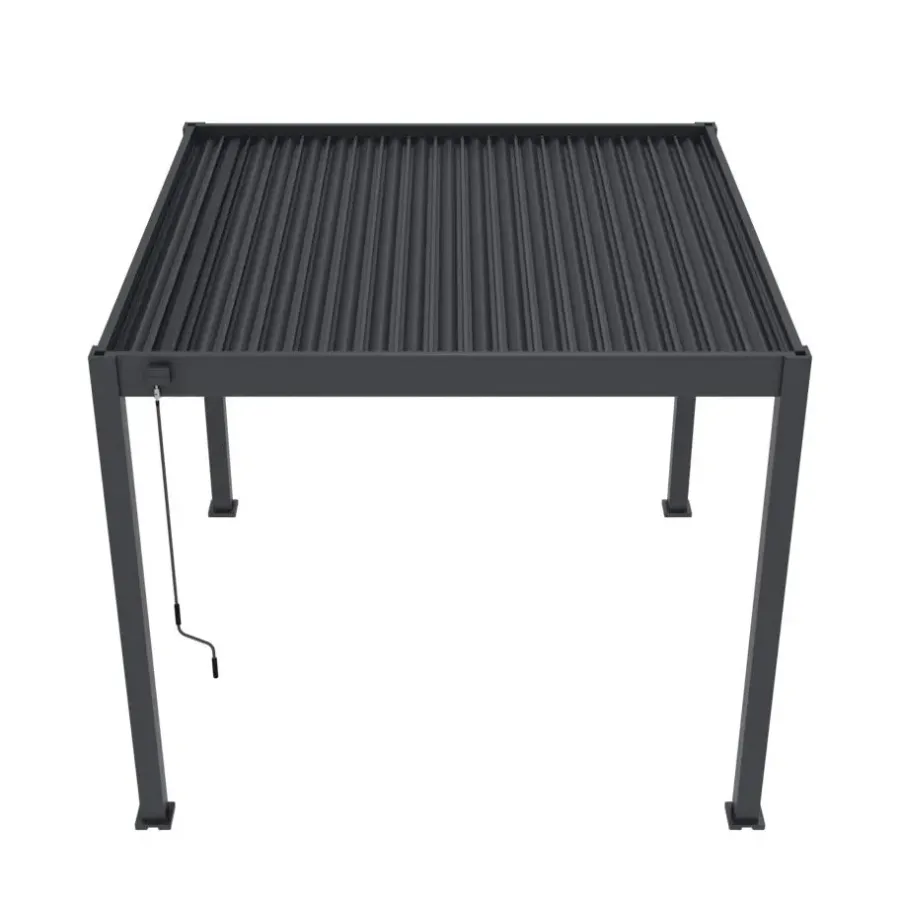 NOVUM Orion Comfort terrasoverkapping 300 x 300 cm antraciet