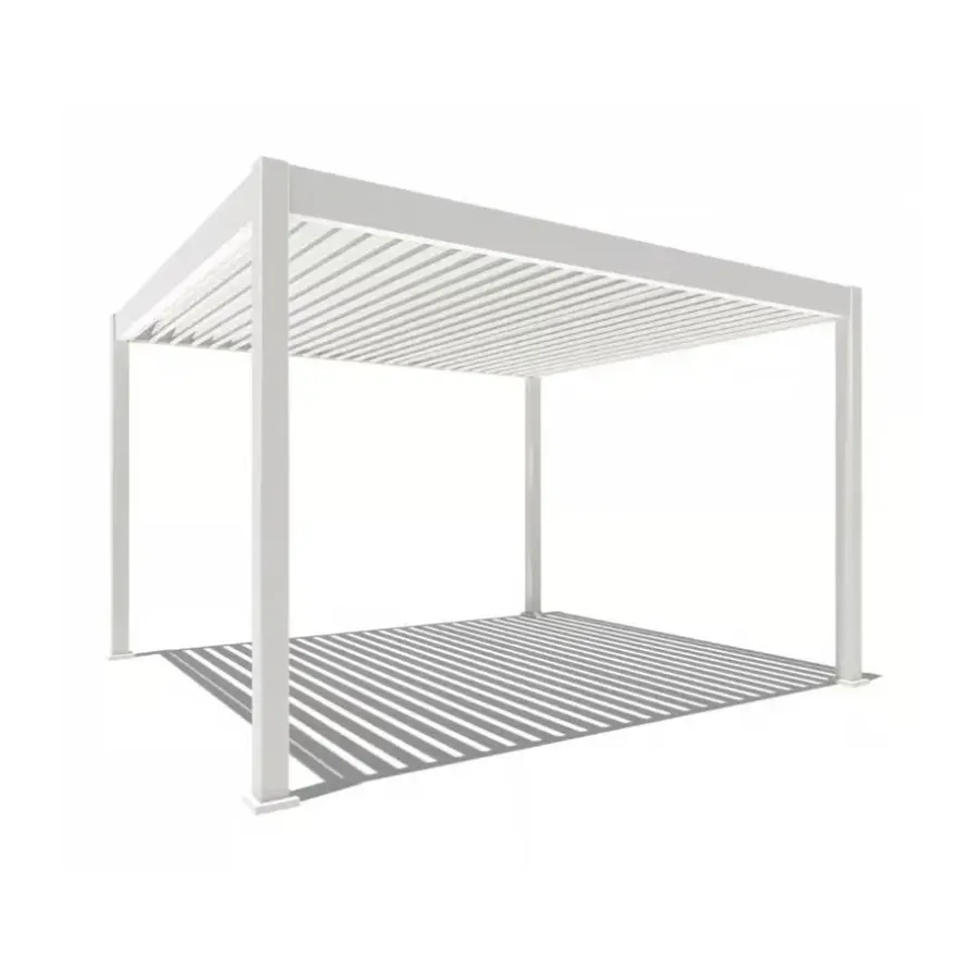 Orion Deluxe overkapping elektrisch met LED 360 x 400 cm wit