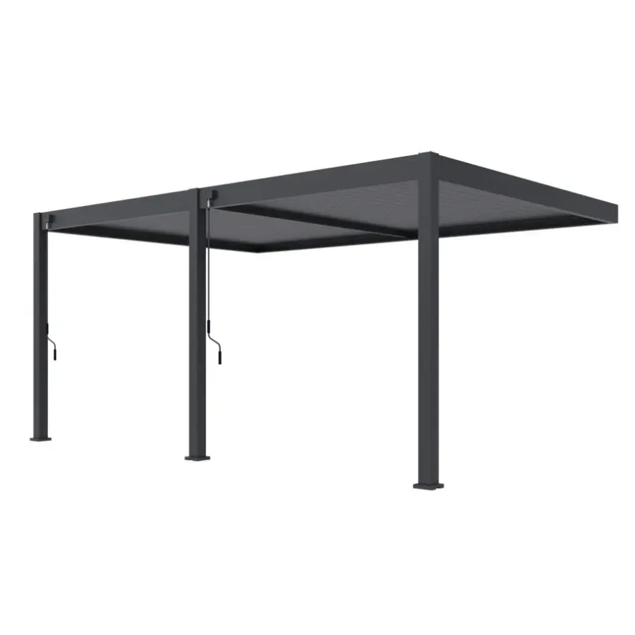 Orion Deluxe overkapping muur 360 x 530 cm antraciet