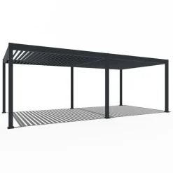 Terrasoverkappingen-Orion Deluxe overkapping elektrisch met LED 360 x 720 antraciet