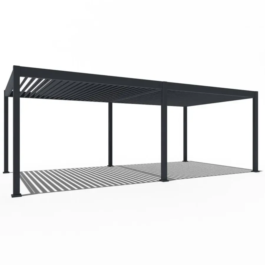 Terrasoverkappingen-Orion Deluxe overkapping elektrisch met LED 360 x 720 antraciet