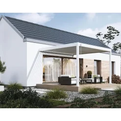 Terrasoverkappingen-Orion Deluxe overkapping muur 360 x 400 cm antraciet