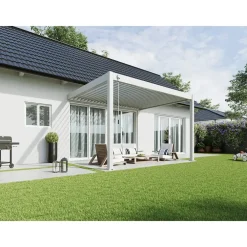 Terrasoverkappingen-Orion Deluxe overkapping muur 300 x 400 cm wit