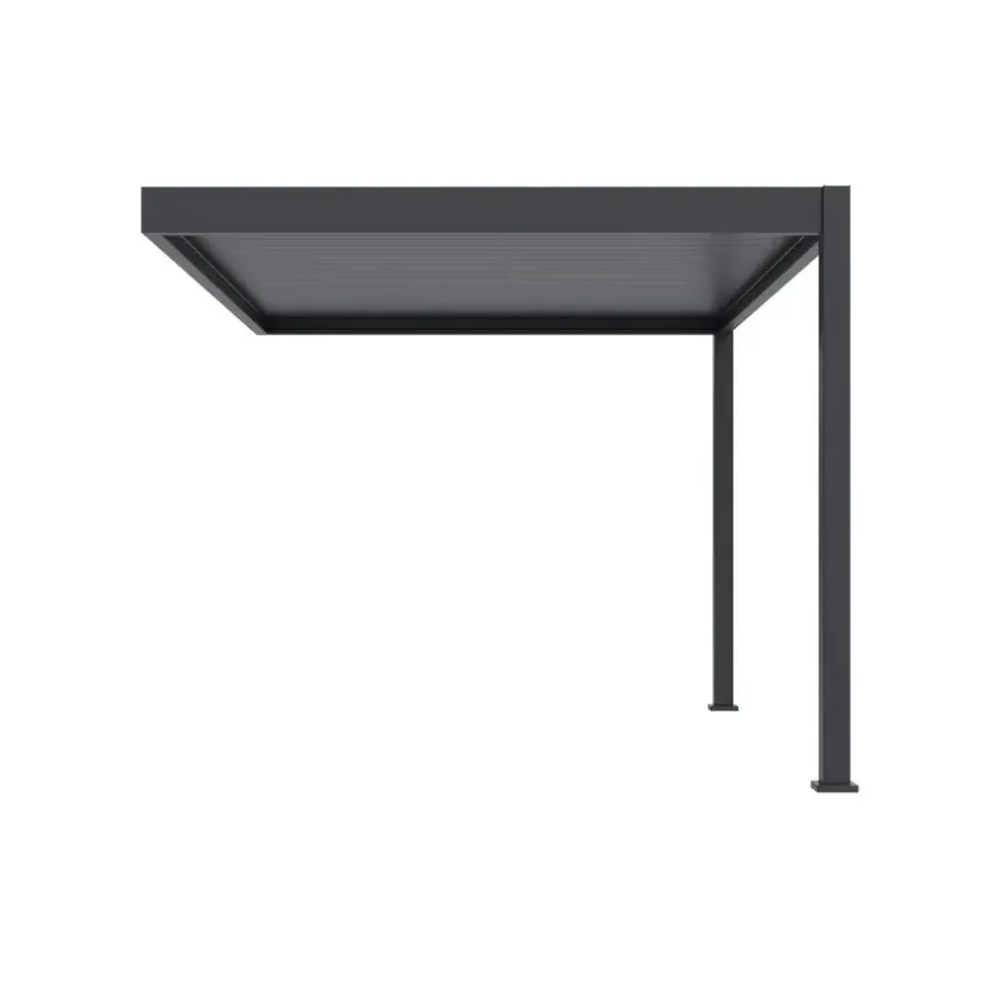 Orion Deluxe overkapping muur 300 x 400 cm antraciet