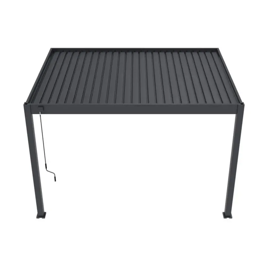 Orion Deluxe overkapping muur 300 x 400 cm antraciet