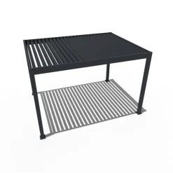 Terrasoverkappingen-Orion Deluxe overkapping elektrisch met LED 300 x 400 antraciet