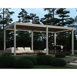 Terrasoverkappingen-Orion Deluxe overkapping elektrisch met LED 300 x 600 cm grijs