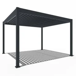 Terrasoverkappingen-Orion Deluxe overkapping elektrisch met LED 360 x 400 antraciet