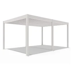 Terrasoverkappingen-Orion Deluxe overkapping elektrisch met LED 360 x 530 cm lichtgrijs
