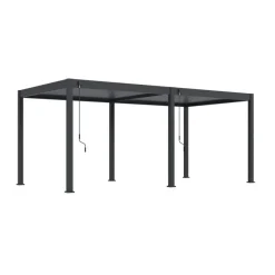 Orion Deluxe overkapping - 300 x 600 cm - Antraciet