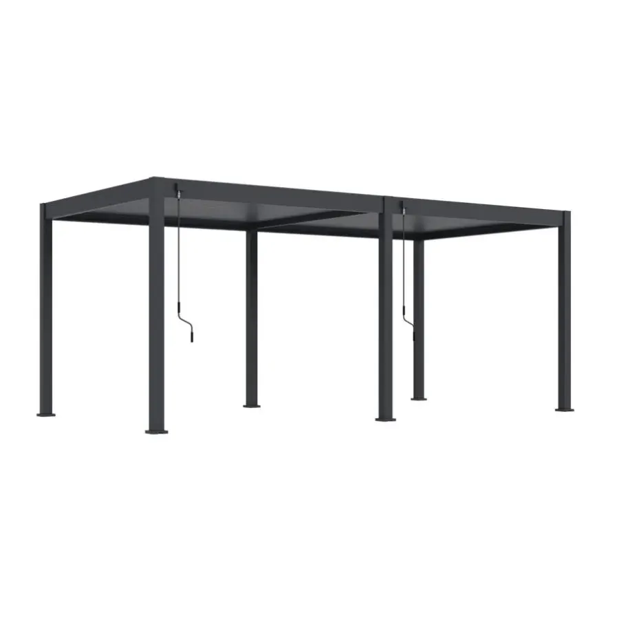 Orion Deluxe overkapping - 300 x 600 cm - Antraciet