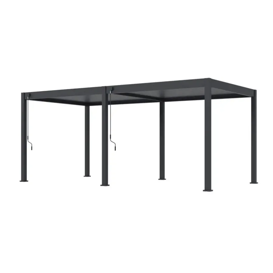 Orion Deluxe overkapping - 300 x 600 cm - Antraciet