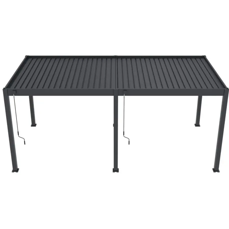 Orion Deluxe overkapping - 300 x 600 cm - Antraciet