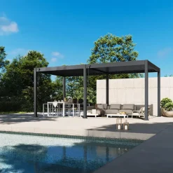 Orion Deluxe overkapping - 300 x 600 cm - Antraciet