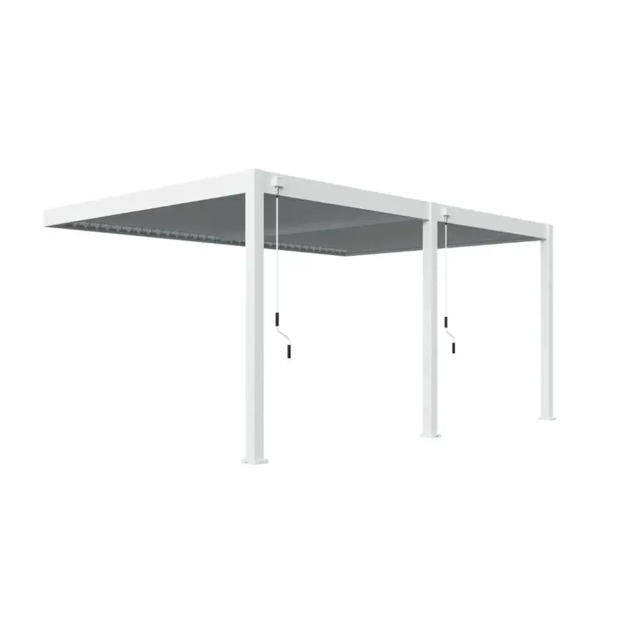 Terrasoverkappingen-Orion Deluxe overkapping muur 360 x 530 cm wit