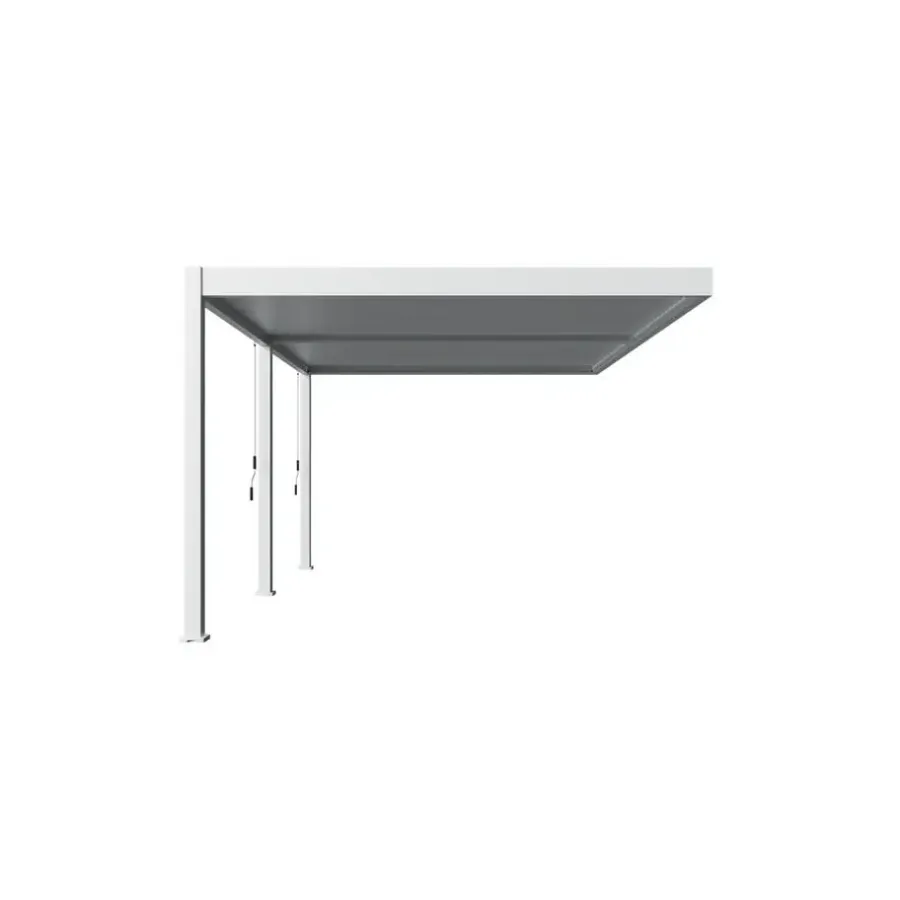 Terrasoverkappingen-Orion Deluxe overkapping muur 360 x 530 cm wit
