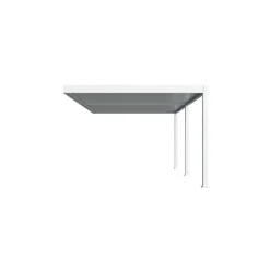 Terrasoverkappingen-Orion Deluxe overkapping muur 360 x 530 cm wit