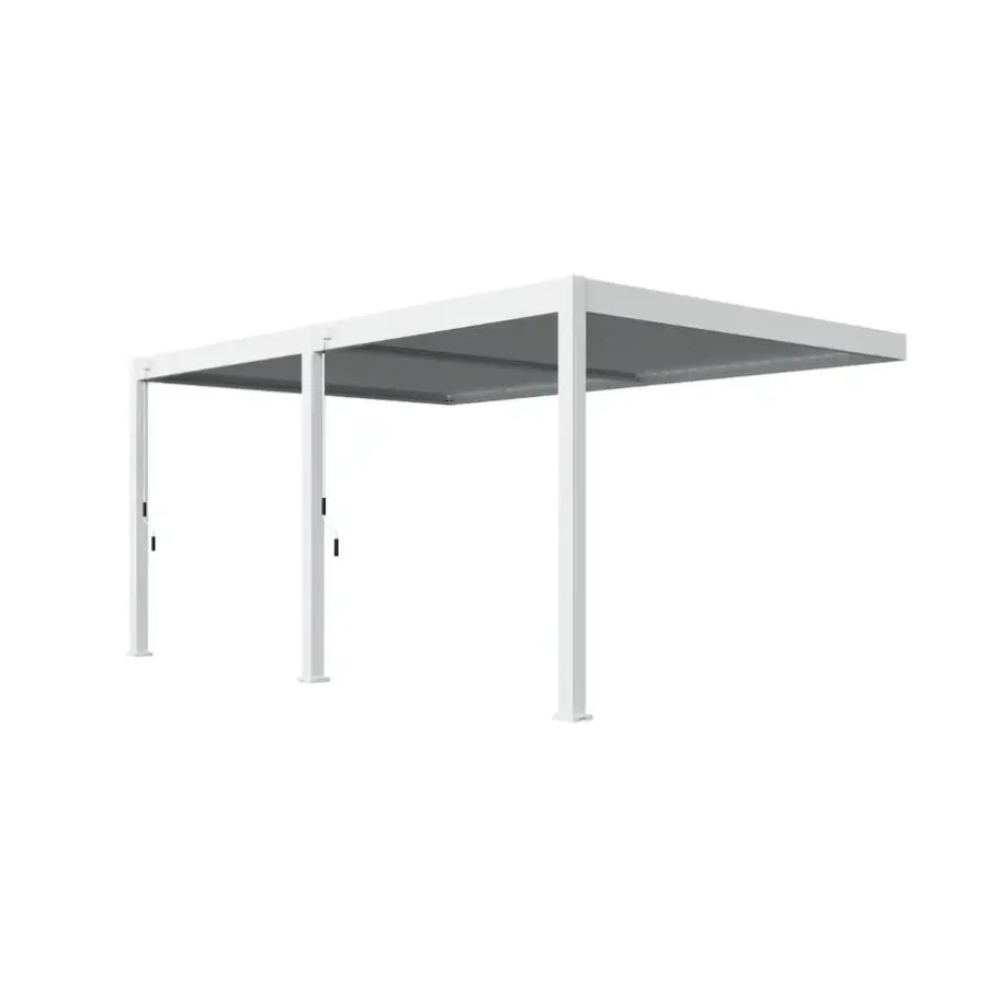 Terrasoverkappingen-Orion Deluxe overkapping muur 360 x 530 cm wit