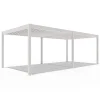 Orion Deluxe overkapping elektrisch met LED 360 x 720 cm lichtgrijs