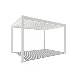 Terrasoverkappingen-Orion Deluxe overkapping elektrisch met LED 300 x 400 cm wit